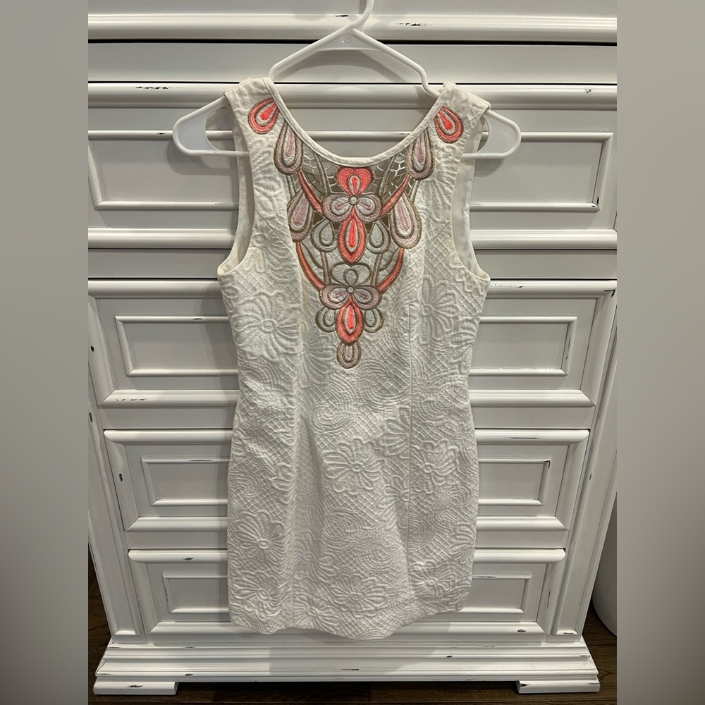 Lilly Pulitzer Logan Floral Embossed Sleeveless Shift Dress